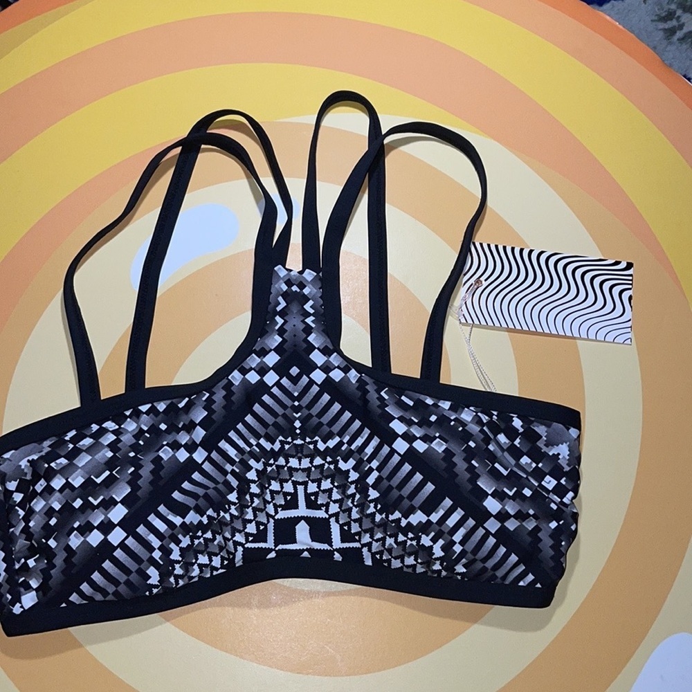 KikiRio Juniors Tribal Print Bikini Top Size XS